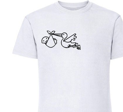 Bady T-shirts; Men/Unisex T-Shirt Wit,Gewicht:155 g/m².