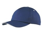 100% gekamd katoen. 5 panel cap.Navy. 
