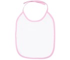 Baby Slabbertje met roze bies