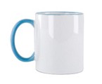 R&H Mok 11oz licht-blauw ,diameter ca. 8,2 cm/hoogte ca. 9,5 cm