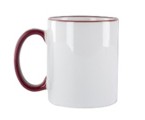 R&H Mok 11oz donkerrood ,diameter ca. 8,2 cm/hoogte ca. 9,5 cm