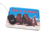 Muismat Rechthoek Zwart Rubber, Formaat 25cmx19cm. 