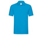 Premium Polo Men/Unisex Polo, Azure Blue,100% katoen,Weight:180gm/m²