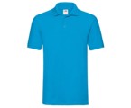 Premium Polo Men/Unisex Polo, Azure Blue,100% katoen,Weight:180gm/m