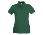 Lady Poloshirt-Bottle Green,100% katoen, Gewicht:180 g/m.