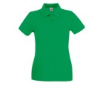 Lady Poloshirt-Kelly Green,100% katoen, Gewicht:180 g/m².