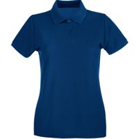 Lady Poloshirt-Navy,100% katoen, Gewicht:180 g/m. 