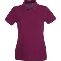 Lady Poloshirt-Wine,100% katoen, Gewicht:180 g/m.