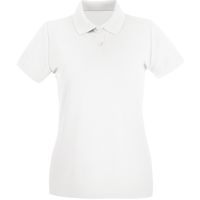Lady Poloshirt-Wit,100% katoen, Gewicht:170 g/m. 