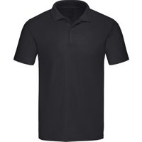 Men/Unisex  Polo Shirt ,100% katoen, Gewicht 180 g/m². Zwart 