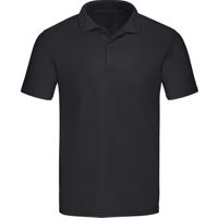 Men/Unisex  Polo Shirt ,100% katoen, Gewicht 180 g/m. Zwart 