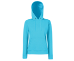 Hooded Sweat Women- 80% katoen , 20% polyester, Weight: 280 g/m2,AZURE BLUE.