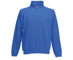 Men / Unisex  Zip Neck Sweat Royal Blue, 70% katoen, 30% polyester, Weight: 280 g/m2.