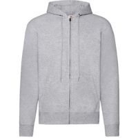 Men / Unisex  Hooded Sweat Jacket - heather grey, 70% katoen, 30% polyester Weight: 280 g/m2.