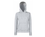 Hooded Sweat Women- 80% katoen , 20% polyester, Weight: 280 g/m2,HEATHER GREY.