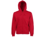 Men / Unisex  Hooded Sweat Jacket - Red, 70% katoen, 25% polyester Weight: 280 g/m2.