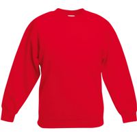 KIDS B&C SET IN Sweatshirt - Red,80% combed katoen - 20% polyester Weight: 280 g/m2.