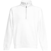 Men / Unisex  Zip Neck Sweat Wit, 70% katoen, 30% polyester, Weight: 280 g/m2.