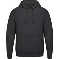 Men/Unisex Hooded-Sweatshirt - Black,80% combed katoen - 20% polyester Weight: 280 g/m2.
