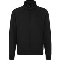 Men / Unisex  full zip Sweatshirt , Black, katoen/polyester, Weight: 270 g/m2.
