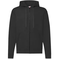 Men / Unisex  Hooded Sweat Jacket - Black, 70% katoen, 30% polyester Weight: 280 g/m2.