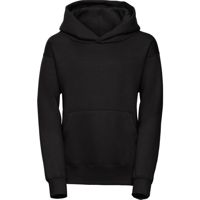Kids Hooded-Sweatshirt - Black,80% combed katoen - 20% polyester Weight: 280 g/m2.