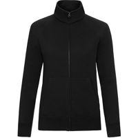 Lady-Fit Sweat Jacket (met ritssluiting) - 70% katoen , 30% polyester, Weight: 260 g/m2,Black.