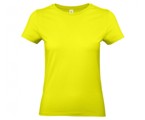 Lady basic T-Shirt Lime,100% katoen .