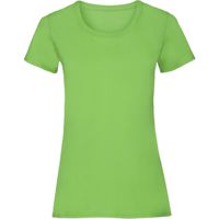 Lady basic T-Shirt Orchid Green,100% katoen .