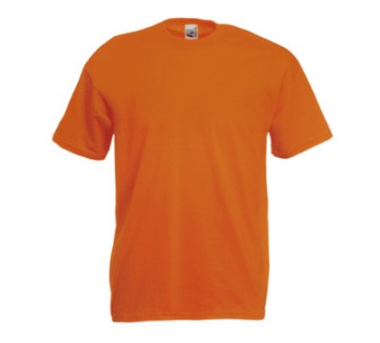 Men/Unisex T-Shirt Orange,100% katoen.