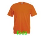 Kids T-Shirt Oranje,100% katoen.
