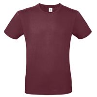 Men/Unisex T-Shirt Burgundy,100% katoen.