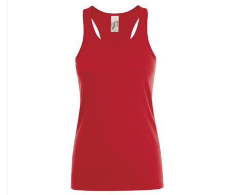 INSPIRE TANK T WOMEN,100% Cotton, Rood
