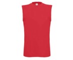 Exact Move - Men Mouwloos T-shirt,100%  katoen,145g/m.Rood.