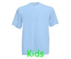 Kids T-Shirt Sky Blue,100% katoen.