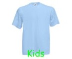 Kids T-Shirt Sky Blue,100% katoen.