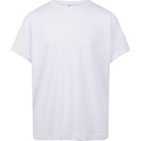 Kids T-Shirt Wit,100% katoen.