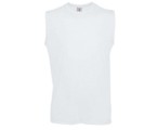 Exact Move - Men Mouwloos T-shirt,100%  katoen,145g/m²,Wit.