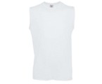 Exact Move - Men Mouwloos T-shirt,100%  katoen,145g/m,Wit.