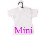 Mini T-shirt promo 12x18cm White.