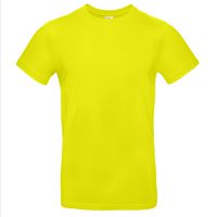 Men/Unisex T-Shirt Geel,100% katoen.